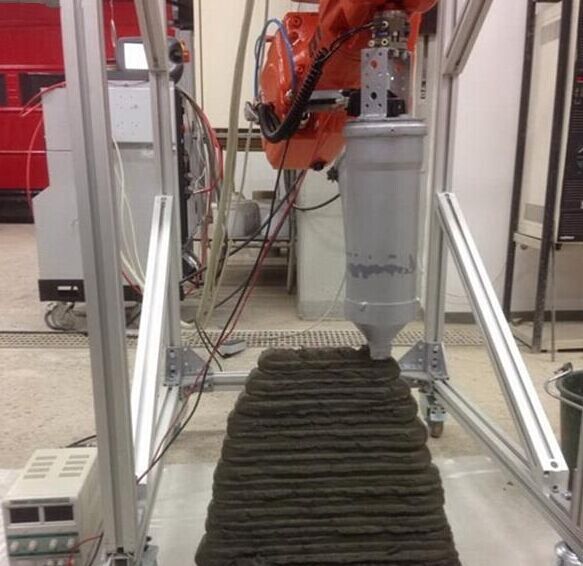 混凝土、混凝土3D打印機、可移動混凝土3D打印機