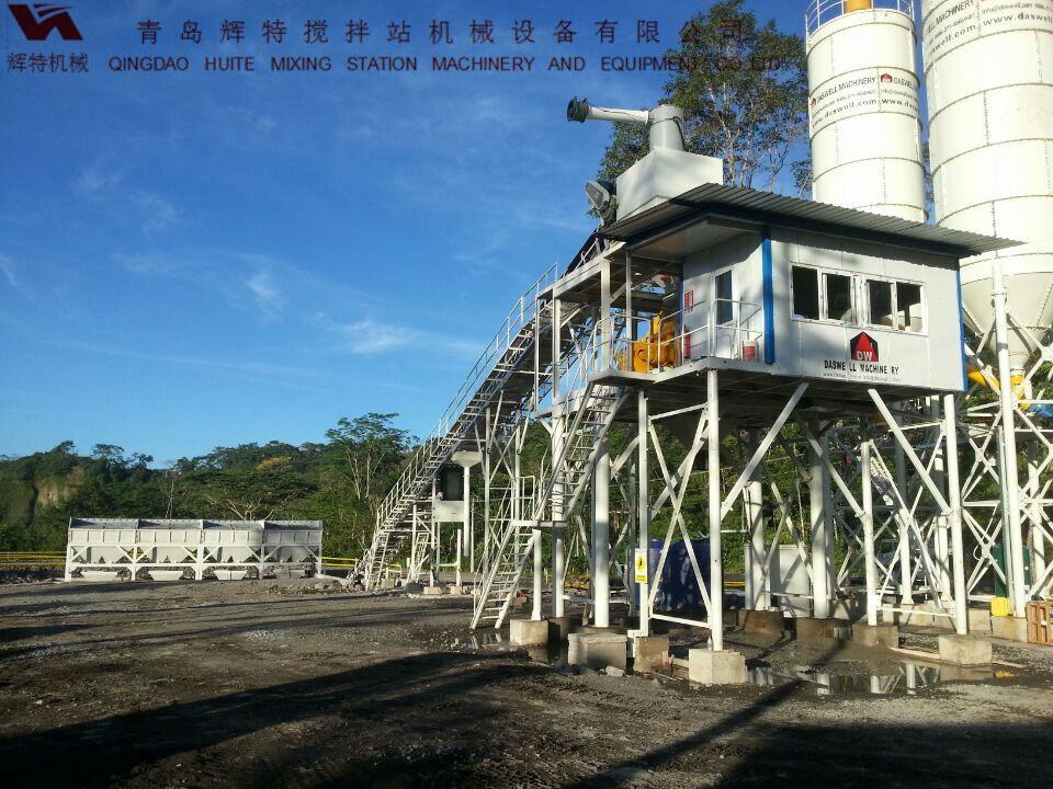 輝特混凝土攪拌站HZS90攪拌臂布置合理，攪拌性能強(qiáng)