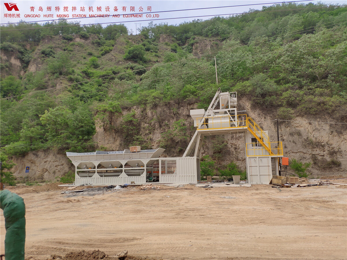 青島輝特機械 HZM75免基礎(chǔ)攪拌站模塊化設(shè)計，安裝快捷