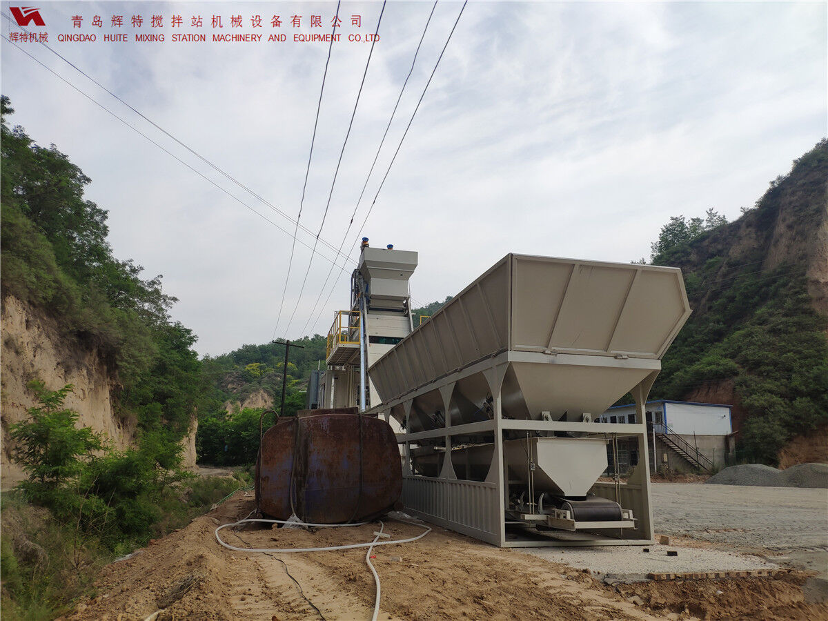 青島輝特機械 HZM75免基礎(chǔ)攪拌站模塊化設(shè)計，安裝快捷