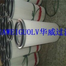 拋丸機(jī)除塵濾筒除銹機(jī)濾芯批發(fā)價格【華威】