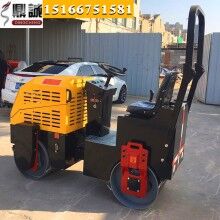 內(nèi)外兼修！1噸雙鋼輪振動(dòng)壓路機(jī) 全液壓柴油壓路機(jī) 振動(dòng)小碾子